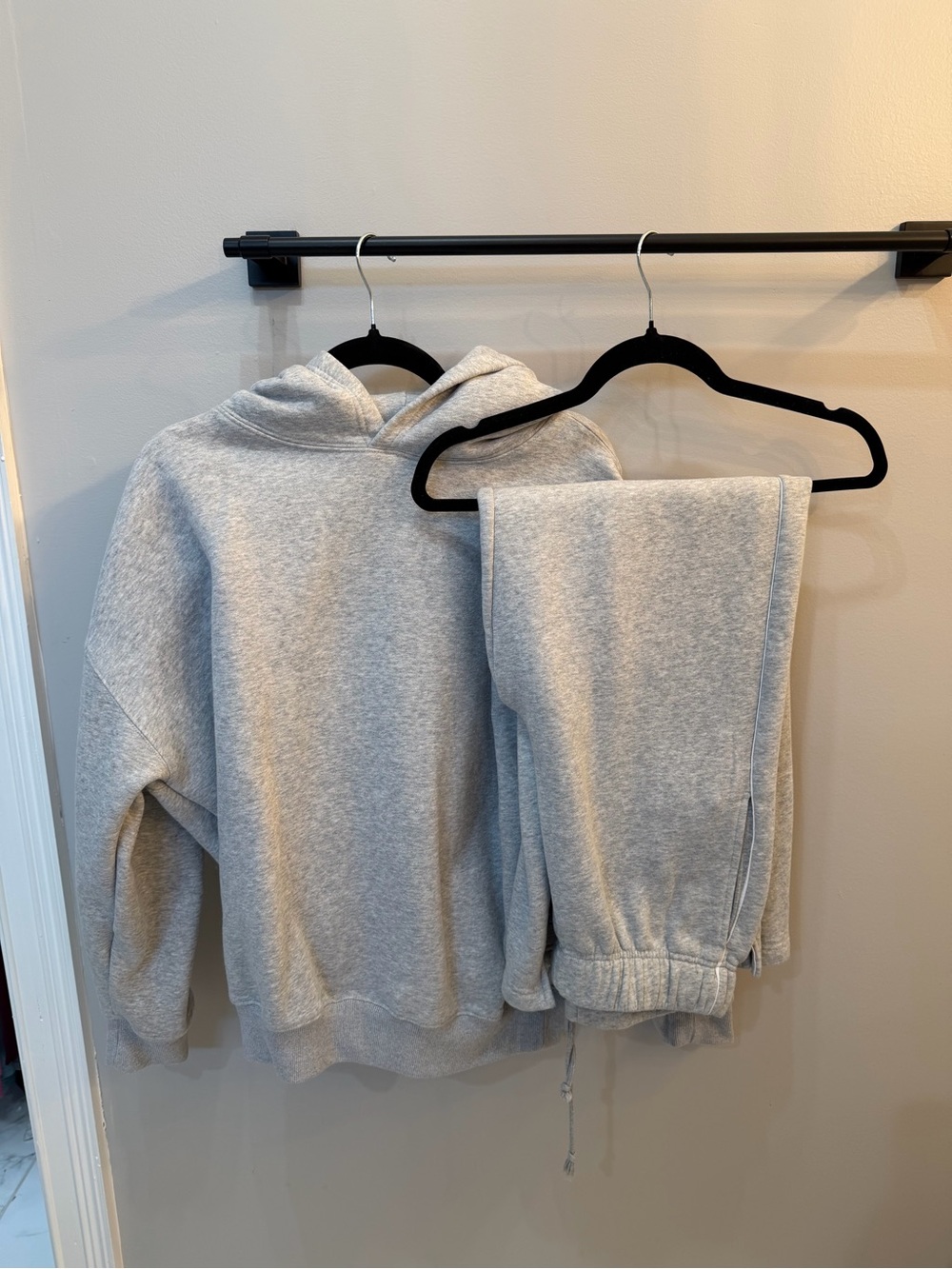 Women's Light Gray Hoodie & Joggers Sweat Set